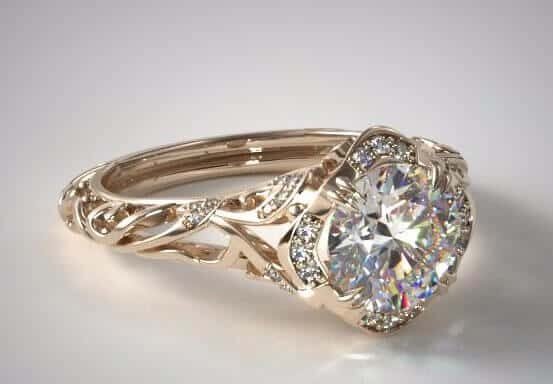 Vintageengagementringsetting