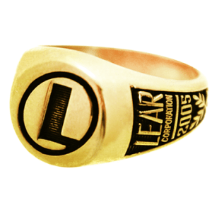 LEAR Corporation Round Signet Ring