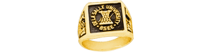 MENS SQUARE SIGNET CLASS RING original