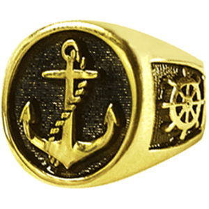 Oval Signet Anchor Ring
